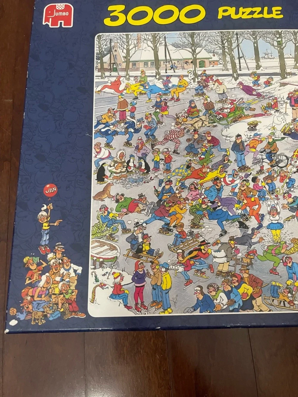 Jan van Haasteren On Thin Ice 3000 Pc Puzzle RARE Sealed Inside Jumbo - Picture 2 of 10